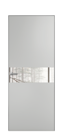 Дверь межкомнатная Vetro 11 Цвет Бетон известковый Покрытие ПВХ ORIGINAL Наличник Скрытый короб хром Цена 43060