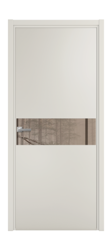 Дверь межкомнатная Vetro 11 Цвет Бетон серый Покрытие ПВХ ORIGINAL Наличник Скрытый короб хром Цена 43060