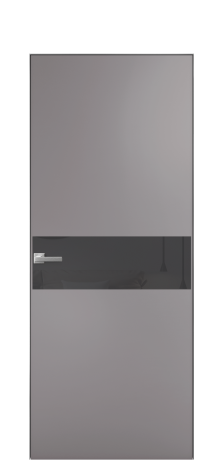 Дверь межкомнатная Vetro 11 Цвет Ирис Покрытие Эмаль  Наличник Скрытый короб хром Цена 62710