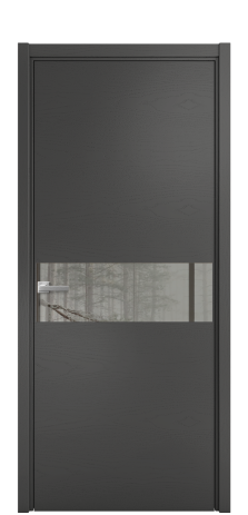 Дверь межкомнатная Vetro 11 Цвет Ясень Молочный Покрытие Шпон крашеный  Наличник Скрытый короб хром Цена 65010