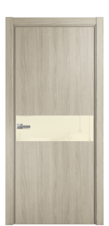 Дверь межкомнатная Vetro 11 Цвет Maderaira oak sand Покрытие ПВХ WOOD NATURAL Наличник L 75 Цена 24196