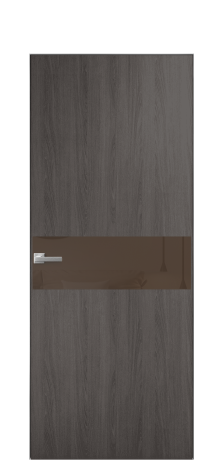 Дверь межкомнатная Vetro 11 Цвет Maderaira oak agate Покрытие ПВХ WOOD NATURAL Наличник Скрытый короб хром Цена 40336