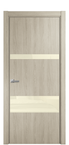 Дверь межкомнатная Vetro 12 Цвет Maderaira oak sand Покрытие ПВХ WOOD NATURAL Наличник L 75 Цена 25884