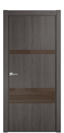 Дверь межкомнатная Vetro 12 Цвет Maderaira oak agate Покрытие ПВХ WOOD NATURAL Наличник L 75 Цена 25884