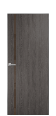 Дверь межкомнатная Vetro 13 Цвет Maderaira oak agate Покрытие ПВХ WOOD NATURAL Наличник Скрытый короб хром Цена 40336