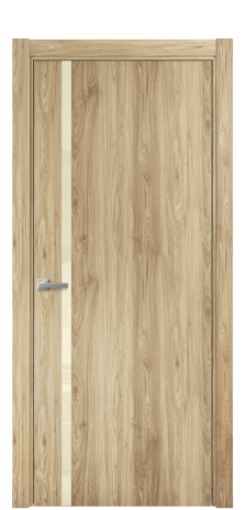 Дверь межкомнатная Vetro 13 Цвет Орех NY светлый Покрытие ПВХ WOOD NATURAL Наличник L 75 Цена 24196