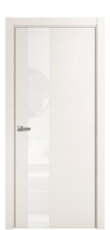 Дверь межкомнатная Ветро 14 Цвет Ясень Молочный Покрытие Шпон крашеный  Наличник L 75 Цена 48775