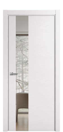 Дверь межкомнатная Ветро 14 Цвет Ясень Крем Покрытие Шпон крашеный  Наличник L 75 Цена 48775