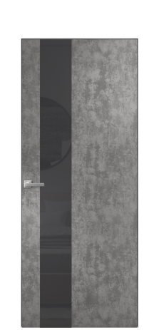 Дверь межкомнатная Vetro 14 Цвет Айс какао Покрытие ПВХ ФАКТУРНЫЕ Наличник Скрытый короб хром Цена 41000