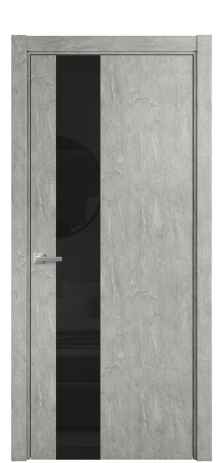 Дверь межкомнатная Vetro 14 Цвет Скол камня грей Покрытие ПВХ ORIGINAL Наличник L 75 Цена 34100