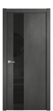 Дверь межкомнатная Vetro 14 Цвет Камень темный Покрытие ПВХ ФАКТУРНЫЕ Наличник L 75 Цена 34100
