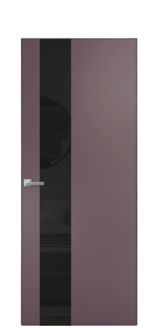 Дверь межкомнатная Vetro 14 Цвет Лиловый Покрытие Эмаль  Наличник Скрытый короб хром Цена 47048
