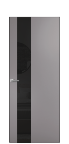 Дверь межкомнатная Vetro 14 Цвет Лиловый Покрытие Эмаль  Наличник Скрытый короб хром Цена 64208