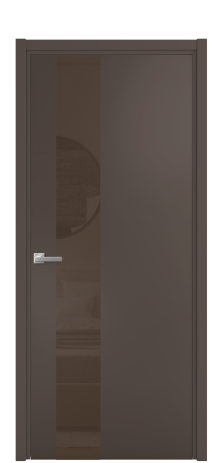 Дверь межкомнатная Vetro 14 Цвет Антрацит Покрытие Эмаль  Наличник Скрытый короб хром Цена 64208