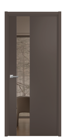 Дверь межкомнатная Vetro 14 Цвет Антрацит Покрытие Эмаль  Наличник Скрытый короб хром Цена 64208