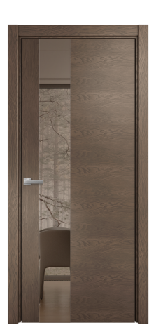 Дверь межкомнатная Vetro 14 Цвет Дуб Марракеш Покрытие Шпон натуральный  Наличник L 75 Цена 52150