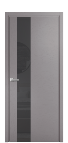 Дверь межкомнатная Vetro 14 Цвет Ясень Антрацит Покрытие Шпон крашеный  Наличник L 50 Цена 49275