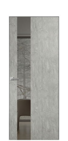 Дверь межкомнатная Vetro 14 Цвет Maderaira oak sand Покрытие ПВХ WOOD NATURAL Наличник Скрытый короб хром Цена 58160