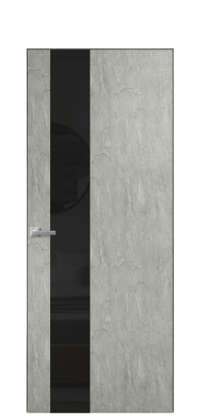 Дверь межкомнатная Vetro 14 Цвет Скол камня грей Покрытие ПВХ ORIGINAL Наличник Скрытый короб хром Цена 42560