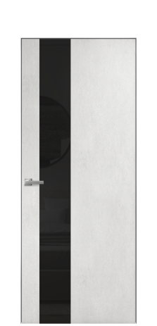 Дверь межкомнатная Vetro 14 Цвет Бетон известковый Покрытие ПВХ ORIGINAL Наличник Скрытый короб хром Цена 42560