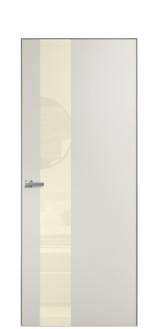 Дверь межкомнатная Vetro 14 Цвет Бетон серый Покрытие ПВХ ORIGINAL Наличник Скрытый короб хром Цена 43060