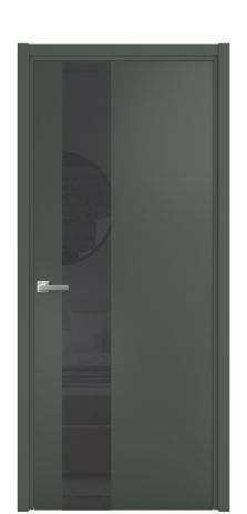 Дверь межкомнатная Vetro 14 Цвет Телегрей Покрытие Эмаль  Наличник Скрытый короб хром Цена 63460