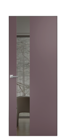 Дверь межкомнатная Vetro 14 Цвет Галечный Покрытие Эмаль  Наличник Скрытый короб хром Цена 64958