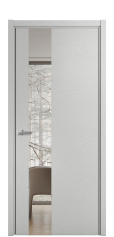 Дверь межкомнатная Vetro 14 Цвет Каштановый Орех Покрытие Шпон натуральный  Наличник Скрытый короб хром Цена 70110