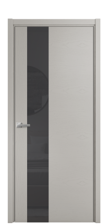 Дверь межкомнатная Vetro 14 Цвет Мореный Дуб Покрытие Шпон натуральный  Наличник Скрытый короб хром Цена 67110