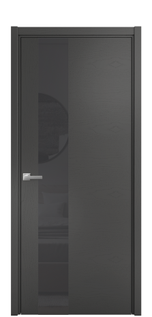 Дверь межкомнатная Vetro 14 Цвет Ясень Белый Покрытие Шпон крашеный  Наличник Скрытый короб хром Цена 65010