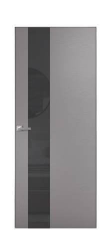 Дверь межкомнатная Vetro 14 Цвет Ясень Ирис Покрытие Шпон крашеный  Наличник Скрытый короб хром Цена 65010