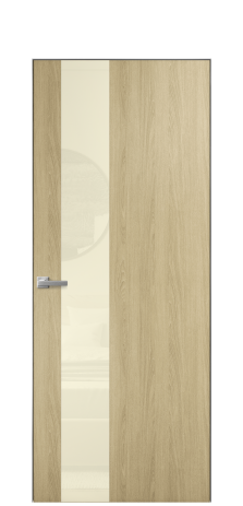 Дверь межкомнатная Vetro 14 Цвет Maderaira oak amber Покрытие ПВХ WOOD NATURAL Наличник Скрытый короб хром Цена 42024