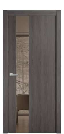 Дверь межкомнатная Vetro 14 Цвет Maderaira oak agate Покрытие ПВХ WOOD NATURAL Наличник L 75 Цена 26284