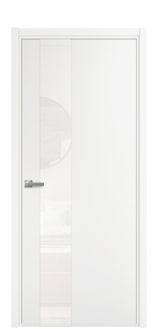 Дверь межкомнатная Vetro 14 Цвет Белый Покрытие Эмаль  Наличник L 50 Цена 38865