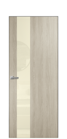 Дверь межкомнатная Vetro 14 Цвет Maderaira oak sand Покрытие ПВХ WOOD NATURAL Наличник Скрытый короб хром Цена 42024