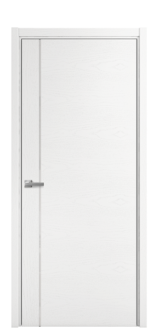 Дверь межкомнатная Vetro 17 Цвет Ясень Телегрей Покрытие Шпон крашеный  Наличник Скрытый короб хром Цена 64410