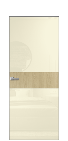 Дверь межкомнатная Vetro 18 Цвет Maderaira oak amber Покрытие ПВХ WOOD NATURAL Наличник Скрытый короб хром Цена 45208