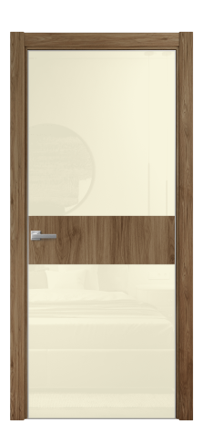 Дверь межкомнатная Vetro 18 Цвет Орех NY классический Покрытие ПВХ WOOD NATURAL Наличник L 75 Цена 29068