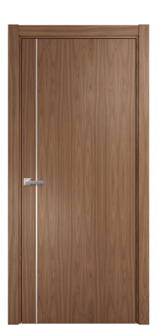 Дверь межкомнатная Slot 10-011 Цвет Американский Орех Покрытие Шпон натуральный  Наличник L 75 Цена 49450