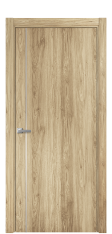 Дверь межкомнатная Slot 10-011 Цвет Орех NY светлый Покрытие ПВХ WOOD NATURAL Наличник L 75 Цена 31200