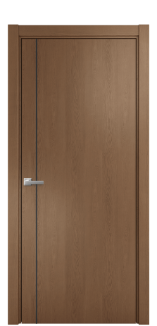 Дверь межкомнатная Slot 10-011 Цвет Дуб Темный Покрытие Шпон натуральный  Наличник L 75 Цена 47350