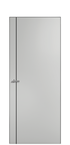 Дверь межкомнатная Slot 10-011 Цвет Телегрей Покрытие Эмаль  Наличник Скрытый короб хром Цена 58410