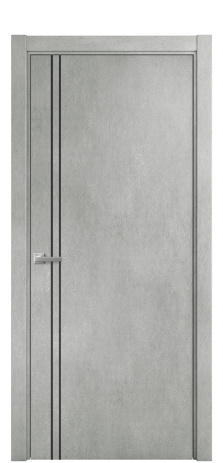 Дверь межкомнатная Slot 10-012 Цвет Бетон серый Покрытие ПВХ ORIGINAL Наличник L 75 Цена 28450