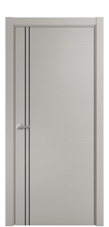 Дверь межкомнатная Slot 10-012 Цвет Ясень Серый Шелк Покрытие Шпон крашеный  Наличник L 75 Цена 41000