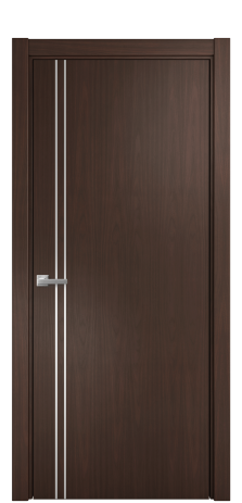 Дверь межкомнатная Slot 10-012 Цвет Каштановый Орех Покрытие Шпон натуральный  Наличник L 75 Цена 51900