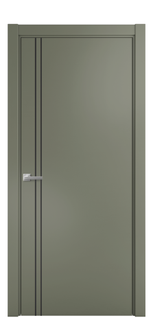 Дверь межкомнатная Слот 10-012 Цвет Зеленый Покрытие Эмаль  Наличник L 75 Цена 39408