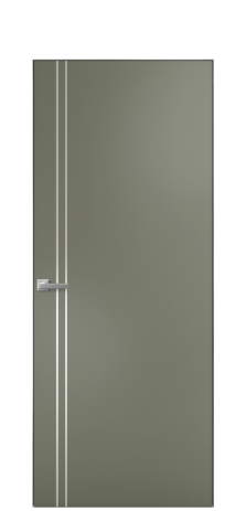 Дверь межкомнатная Слот 10-012 Цвет Зеленый Покрытие Эмаль  Наличник Скрытый короб хром Цена 39383