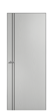 Дверь межкомнатная Слот 10-012 Цвет Ясень Телегрей Покрытие Шпон крашеный  Наличник Скрытый короб хром Цена 43550