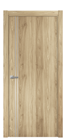 Дверь межкомнатная Slot 10-012 Цвет Орех NY смоук Покрытие ПВХ WOOD NATURAL Наличник Скрытый короб хром Цена 39660