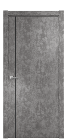 Дверь межкомнатная Slot 10-012 Цвет Скол камня грей Покрытие ПВХ ORIGINAL Наличник Скрытый короб хром Цена 39660